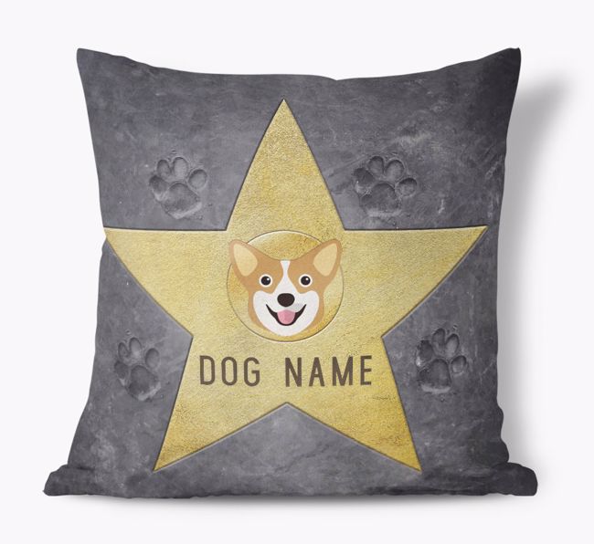 Star of Fame: Personalized {breedFullName} Soft Touch Pillow